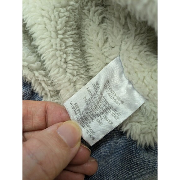 Z Supply Women's Gia All Day Knit Denim Fleece Aztec Shirt Jacket Shacket Small - Picture 8 of 11